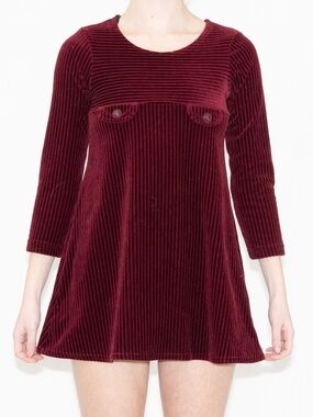 Vintage 1980s A-line mini dress jazz kids size large polyester spandex